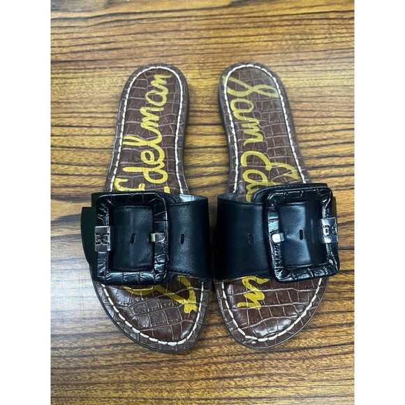 Sam Edelman Black Slide Sandals - Picture 2 of 6